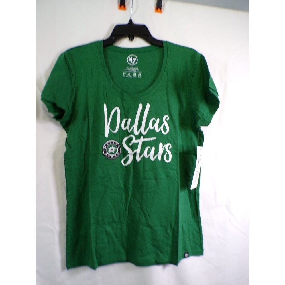 Dallas Stars Women's Tank Top Large Green Scoop Tee